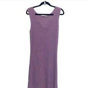 Athleta Kirra Crochet Sleeveless Dress Lilac Purple Womens Large Boho Beach